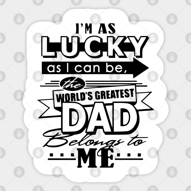 WORLD GREATEST DAD Sticker by Trendsdk